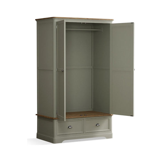 Ashton Soft Green Painted Double Wardrobe