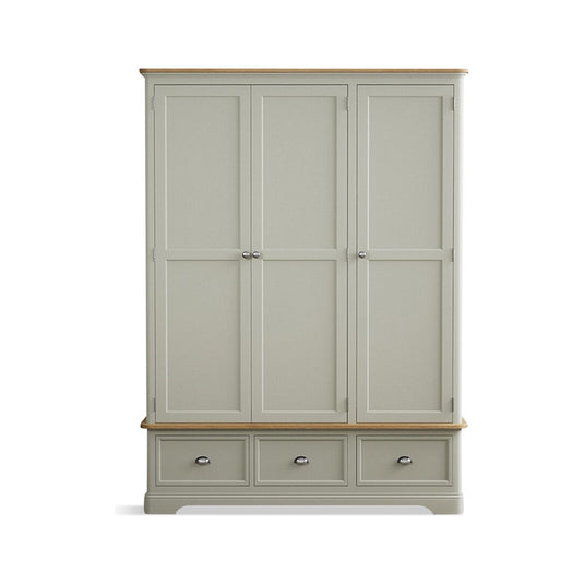 Ashton Soft Green Painted Triple Wardrobe