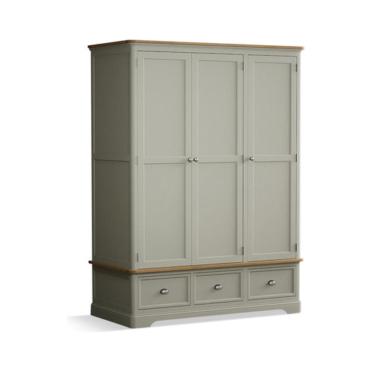 Ashton Soft Green Painted Triple Wardrobe