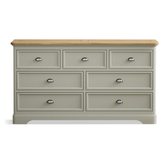 Ashton Soft Green Painted Wide Chest Of Drawers