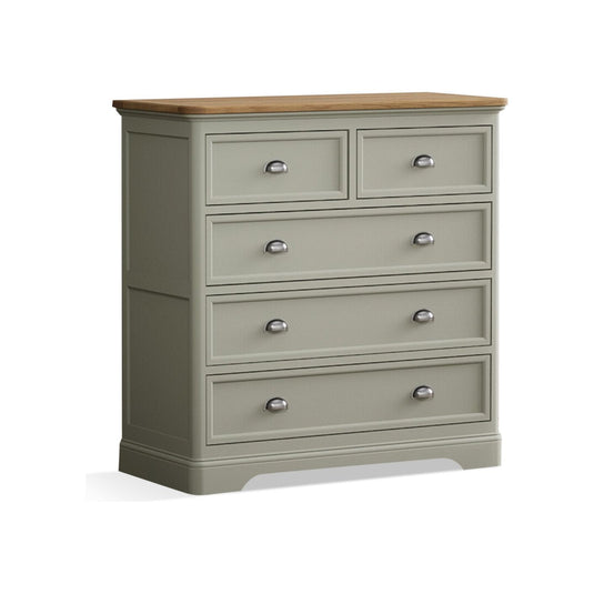 Ashton Soft Green Painted 2 Over 3 Chest of Drawers
