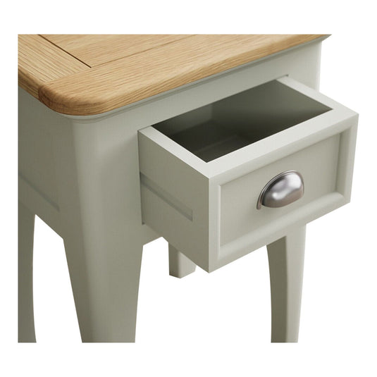 Ashton Soft Green Painted 1 Drawer Bedside