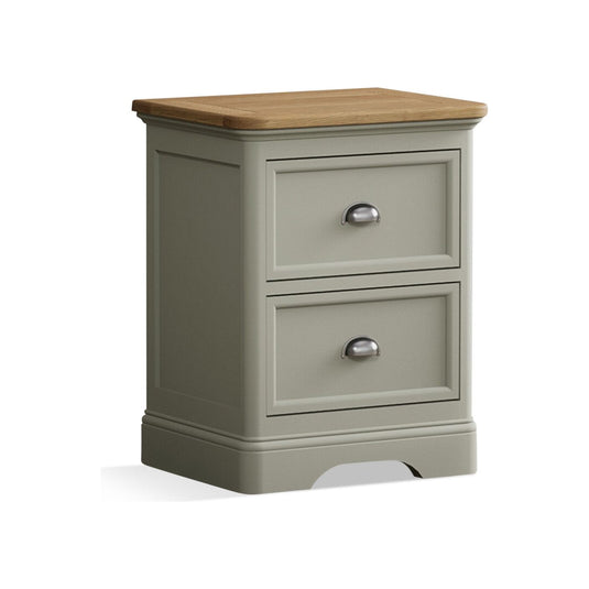 Ashton Soft Green Painted 2 Drawer Bedside Chest