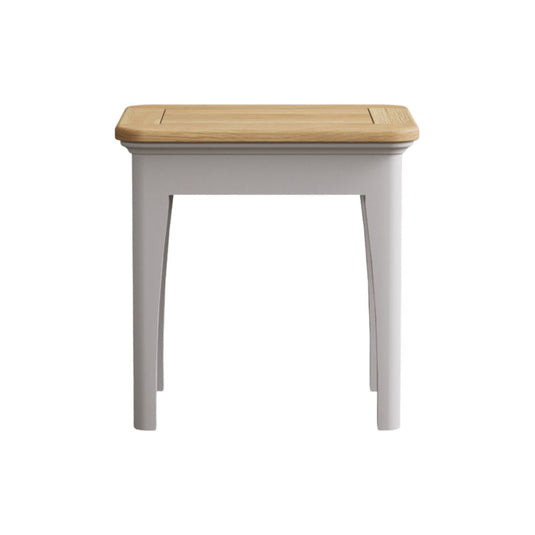 Ashton Oak and Light Grey Painted Dressing table Stool