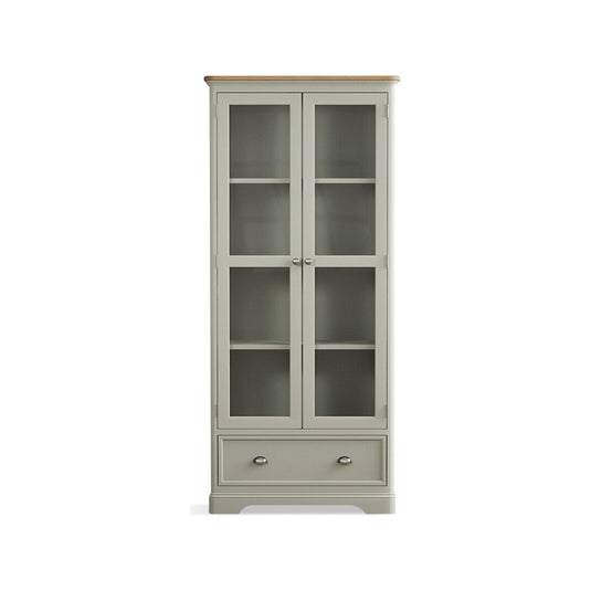 Ashton Soft Green Painted Glazed Display Cabinet