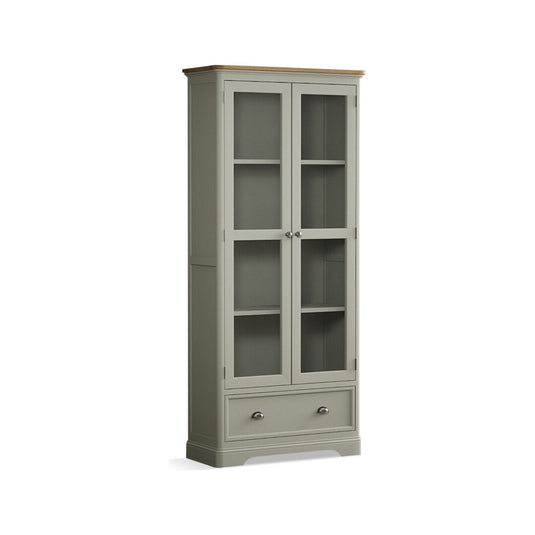 Ashton Soft Green Painted Glazed Display Cabinet