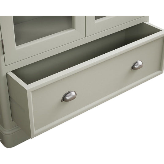Ashton Soft Green Painted Glazed Display Cabinet