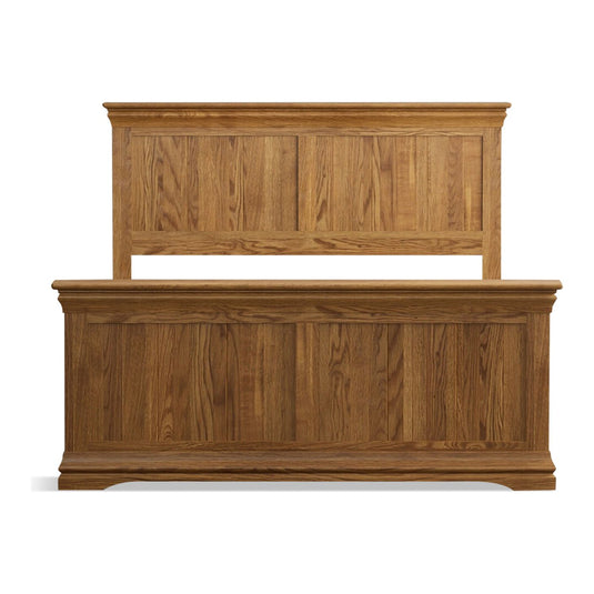 Hulbury Rustic Solid Oak Double Bed