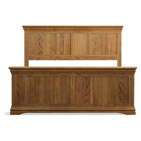 Hulbury Rustic Solid Oak King Size Bed