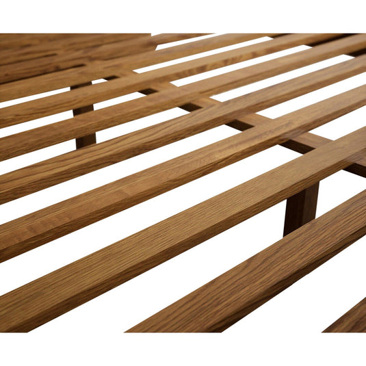 Hulbury Rustic Solid Oak King Size Bed