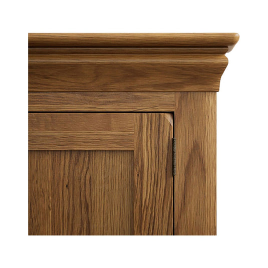 Hulbury Rustic Solid Oak Large TV Unit