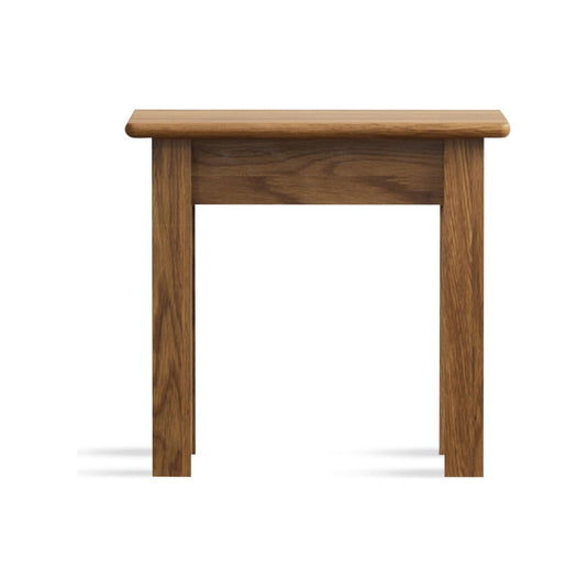 Hulbury Rustic Solid Oak Dressing Table Stool