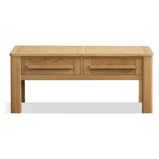 Walsham Solid Oak 4 Drawer Compact Coffee Table