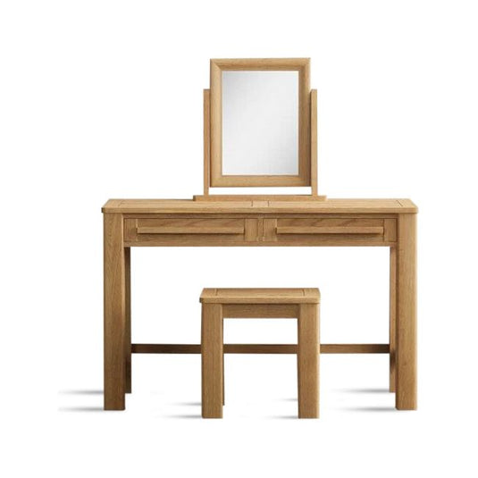 Natural Solid Oak Dressing Table Mirror