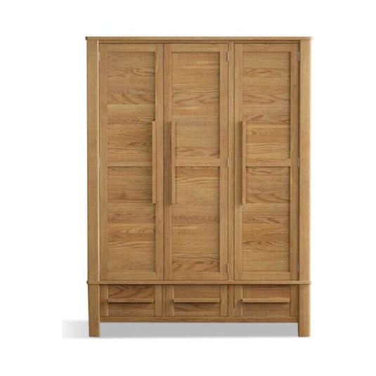 Walsham Solid Oak Triple Wardrobe