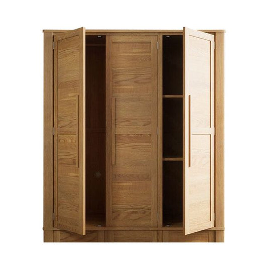 Walsham Solid Oak Triple Wardrobe