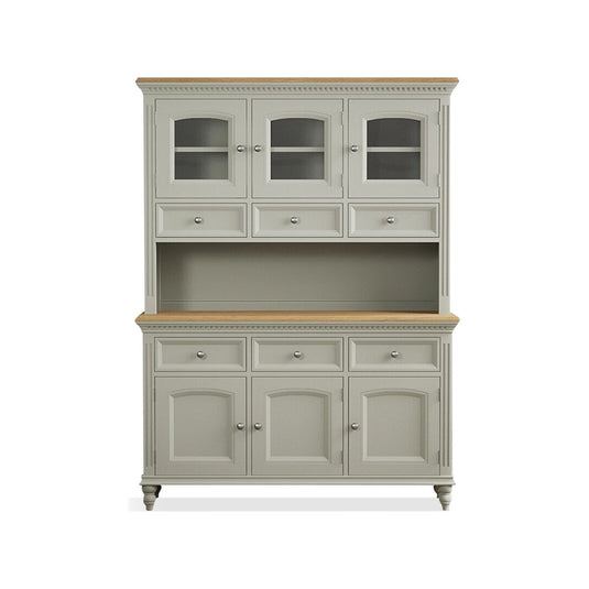 Phillipe Oak and Soft Green Painted Large Dresser