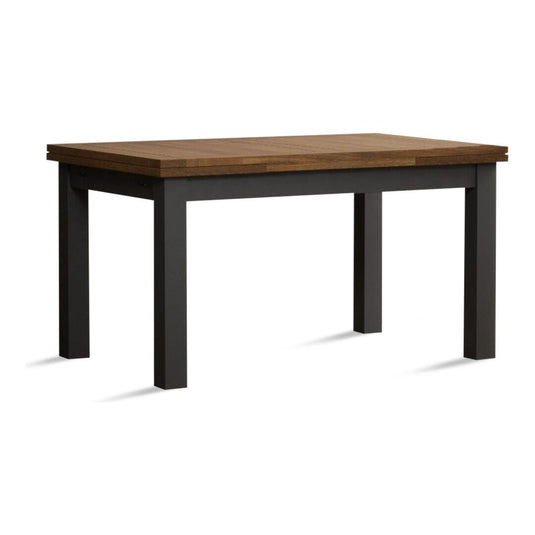 Extending Romney 140cm Oak and Charcoal Grey Painted Dining Table