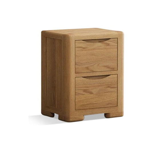 Dereham Solid Oak 2 Drawer Bedside Chest