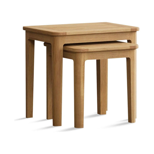 Sheringham Solid Oak Nest Of Tables