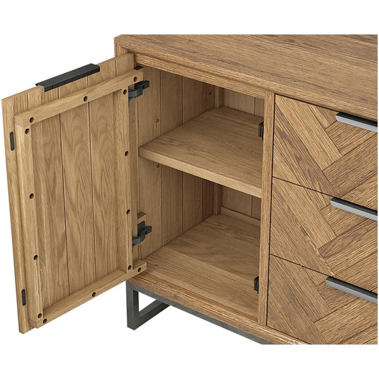 Roman Solid Oak Small Sideboard