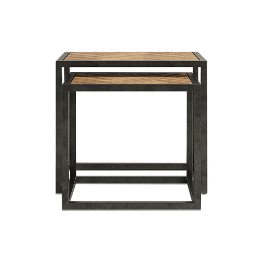 Roman Solid Oak Nest of Tables