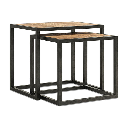 Roman Solid Oak Nest of Tables