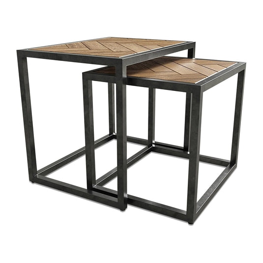 Roman Solid Oak Nest of Tables