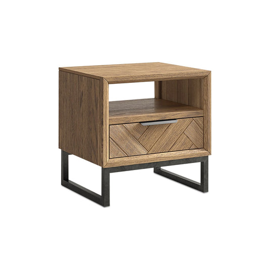 Roman Solid Oak Lamp Table
