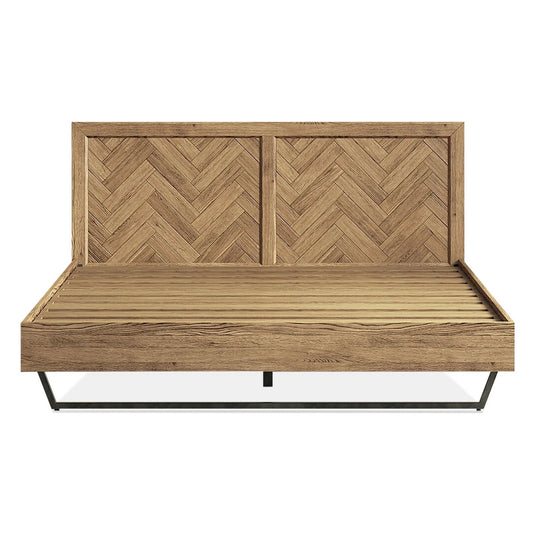 Roman Solid Oak Super King Bed