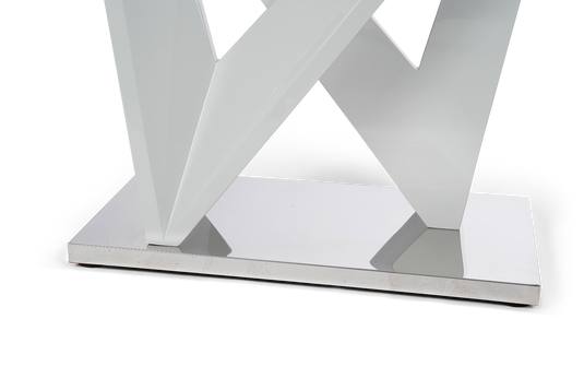 Marcella Light Grey Marble Effect High Gloss Console Table