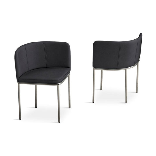 Santorini High Back Charcoal Grey Stools (Set) Dining Chair Santorini 