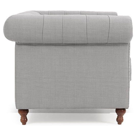 Westminster Chesterfield Grey Linen 2 Seater Sofa Sofa Westminster 