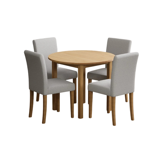 Oakley 90cm Dining Table with Evie Chairs