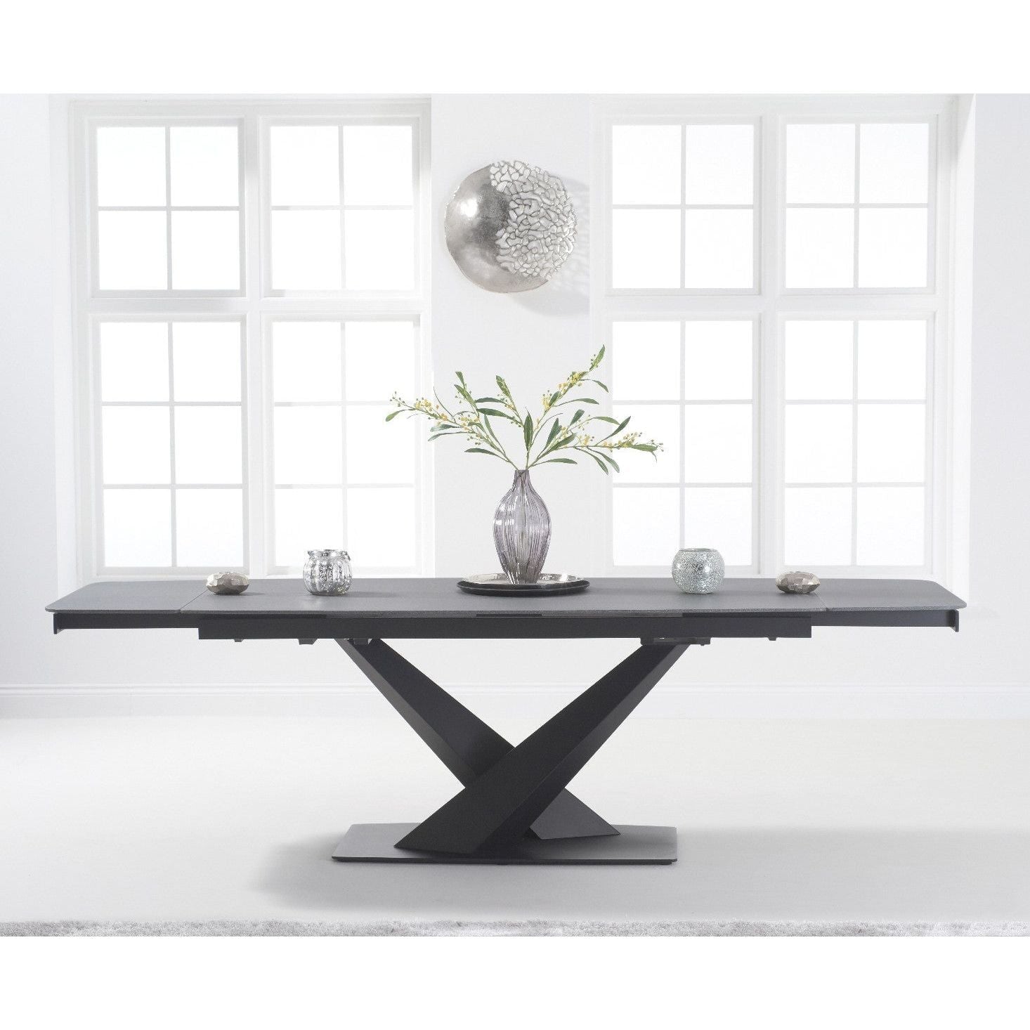 Jacob 180cm Extending Grey Stone Dining Table | Oak Furniture Superstore