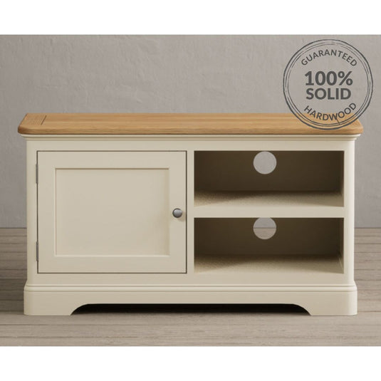 Bridstow Oak and Cream Painted Small TV Cabinet Occasionals Bridstow 