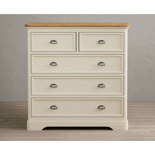 Bridstow Oak and Cream Painted 2 Over 3 Chest of drawers Storage Bridstow 