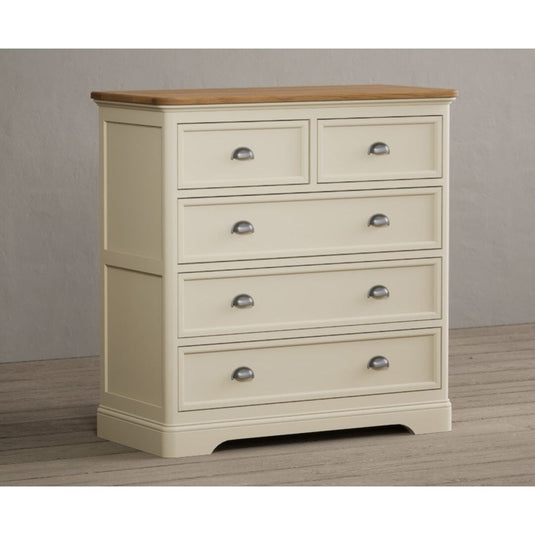 Bridstow Oak and Cream Painted 2 Over 3 Chest of drawers Storage Bridstow 