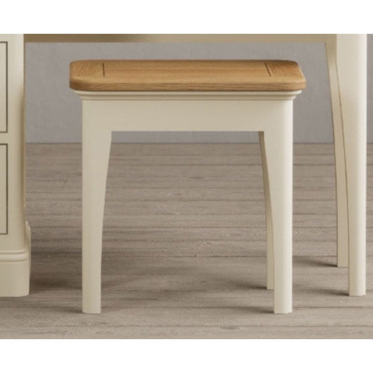 Bridstow Oak and Cream Painted Dressing table Stool Stool Bridstow 