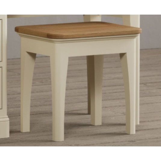 Bridstow Oak and Cream Painted Dressing table Stool Stool Bridstow 