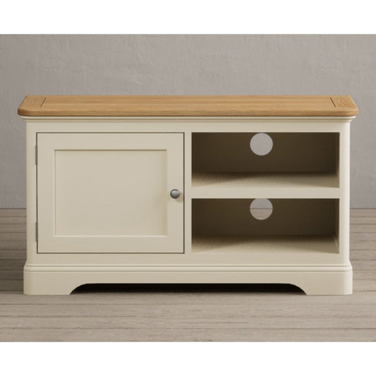 Bridstow Oak and Cream Painted Small TV Cabinet Occasionals Bridstow 