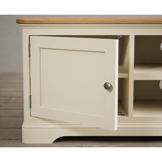 Bridstow Oak and Cream Painted Small TV Cabinet Occasionals Bridstow 