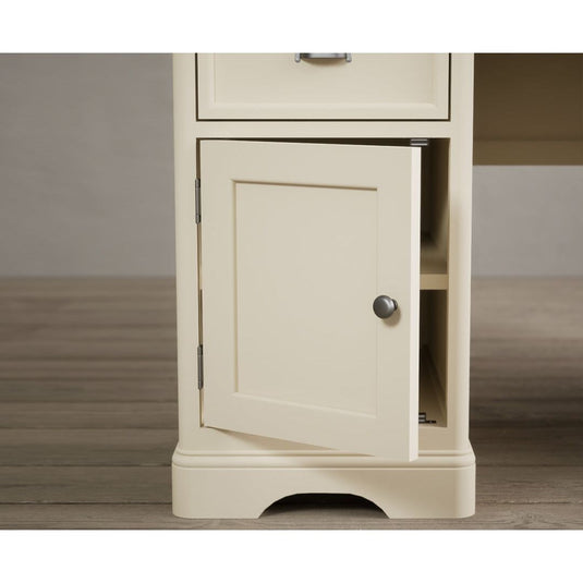 Bridstow Oak and Cream Painted Computer Desk Storage Bridstow 