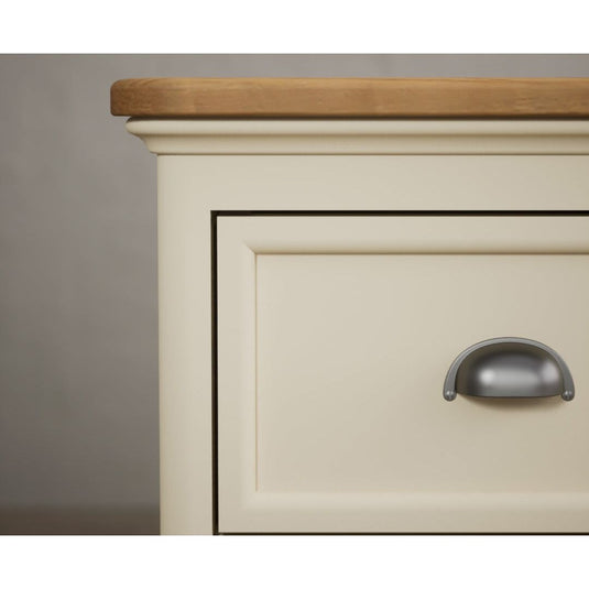 Bridstow Oak and Cream Painted Computer Desk Storage Bridstow 