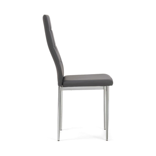 Catalina Grey Faux Leather Dining Chairs Dining Chairs Catalina 