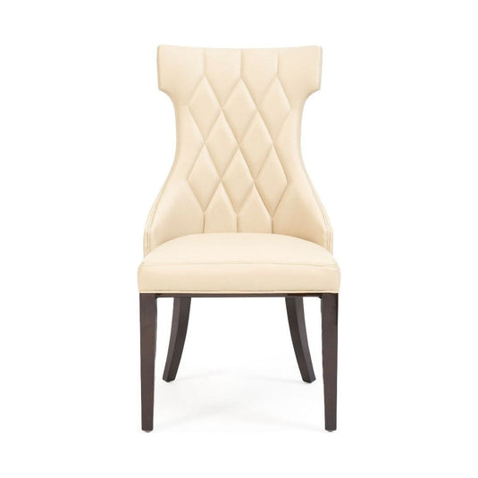Freya Cream Faux Leather Dining Chairs Dining Chairs Freya 