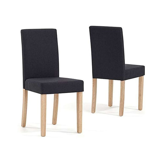 Lila Charcoal Black Fabric Dining Chairs Dining Chairs Lila 