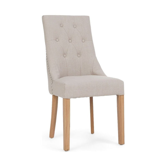 Beatrix Cream Fabric Oak Leg Dining Chairs Dining Chairs Beatrix 