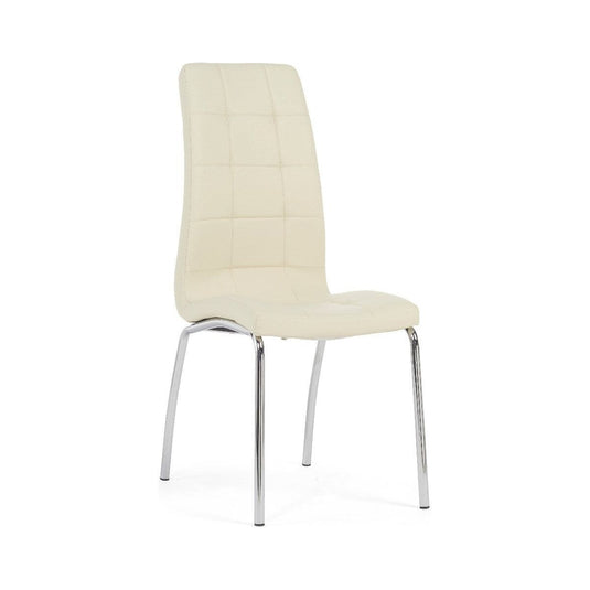 Calgary Cream Faux Leather Dining Chairs Dining Chairs Calgary 