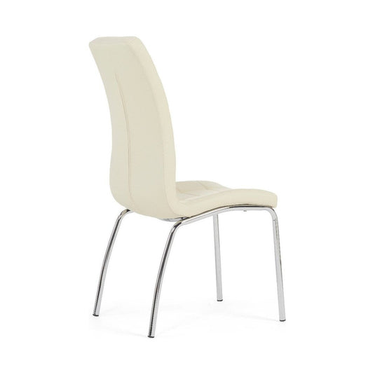 Calgary Cream Faux Leather Dining Chairs Dining Chairs Calgary 